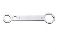 Adjustable Motorcycle Spindle Wrench Set, 19.5 x 4.5 cm, Chrome Vanadium Steel for Fork Nuts and Bearings, Ergonomic Handle, Compact Tool for Motorc