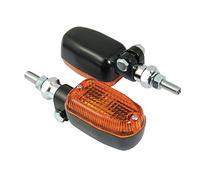 Adjustable Motorcycle Stem Indicators With Black Body And Amber Lens