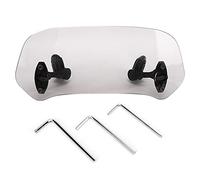 Adjustable Motorcycle Windshield Extension, Acrylic Deflector, Clear or Tawny ABS Screen, Universal Fit - Enhanced Wind Protection, Noise Reduction, Easy Installation for Riders (Dark Brown)