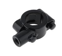 Adjustable motorcycles mirror For 7/8" Inch 22mm 25mm Handlebar 10mm 8mm Thread Motorcycle Mirror Mount Clamp Rear View Holder Adapter Silver Black Motorcycle mirrors(Black-22mm-M8)