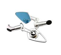 Adjustable motorcycles mirror For Ducati For Suzuki Handlebar Side By Parts Accessories Motorcycle Rearview Mirror Motorcycle mirrors(Silver)