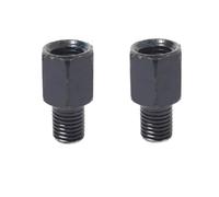 Adjustable motorcycles mirror For Motorcycle Mirror Adapters 1 Pair Black M10 10MM For M8 8MM Rearview Mirrors Clockwise Anti-clock Right Left Thread Motorcycle mirrors(2x M8M8 (LR))