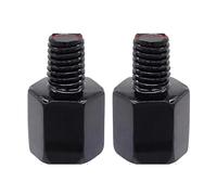 Adjustable motorcycles mirror For Universal For M8 M10 2pcs Motorcycle Side Mirror Adapter Screw Bike Rear View Clockwise Bolt Thread Changing Parts Motorcycle mirrors(Black(M10-M8))