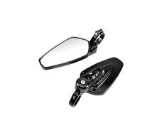 Adjustable motorcycles mirror For Universal Motorcycle 22mm Bar End Side Rearview Mirror 2Pcs Aluminum 7/8" Motorbike Bike Handlebar Rear View Mirrors Motorcycle mirrors(Black)