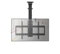 Adjustable Motorized Ceiling TV Bracket - with Remote Control Motorized TV Mount, Hanging TV Mount Bracket, Electric TV Lift and Memory Setting, for 32" - 75" TVs Up to 50kg/132lbs(Black)