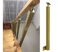 Adjustable Mounted s Railing PostMetal Kit with 270° Flat Brackets Square Column for Deck StepBalcony (100cm/39.3in)