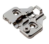 Adjustable Mounting Plate for Soft Close Hinges - Bright Zinc Plated | Soft Close Cabinet Door Hinges - Lightweight Interior Door - Wardrobe/Cupboard Hinge