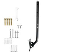 Adjustable Mounting Pole for Tempest Weather Station & Starlink Gen 3, (Diameter 1 1/2", Length 33 1/4"), J-Pole Bracket with 180° Swivel Arm, No-Drill Roof/Eaves Installation, Weather-Resistant Steel