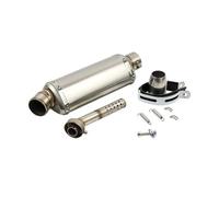 Adjustable Muffler Silencer 38-51MM Universal Motorcycle Exhaust Muffler Pipe For