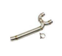 Adjustable Muffler Silencer Motorcycle Full Exhaust Middle Pipe Link Connect Accessories For FZ6 FZ6N FZ6S 2004 2005 2006 2007-2009