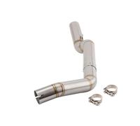 Adjustable Muffler Silencer Slip On For CBR600RR F5 2003-2017 51mm Exhaust Stainless Steel Mid Link Pipe Underseat Muffler Modified Tube Moto