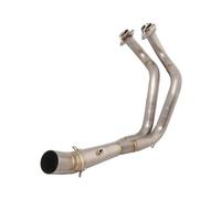 Adjustable Muffler Silencer Titanium Alloy Header Pipe For MT07 FZ07 2022-2023 YZF-R7 2021-2023 Motorcycle Exhaust Muffler Front Link Tube 50.8MM