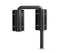 Adjustable Multi-Angle Door Latch, Heavy Duty Aluminum Alloy No-Drill Bolt for 90° and 180° Installation on Uneven Frames, Hardware for Home Improvement(Black)
