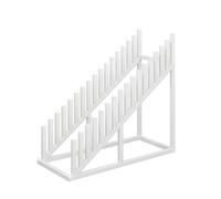 Adjustable Multi-Tier Display Stand for Trade Shows Exhibitions & Retail Versatile Slotted Shelving Unit for Vendor Events Showrooms Product Showcases & Displays