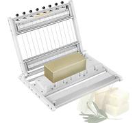 Adjustable Multi-Wire Cutter for Uniform Slicing in Handmade Soap and Candle Crafting