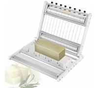 Adjustable Multi-Wire Soap Cutter for Handmade Soaps, Aluminium Loaf Slicer, Precise Bar Cutter Tool for Soap Making, Candles, Cheese, Butter & DIY Crafts