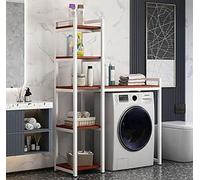 Adjustable MultiLayer Washing Machine Sto RackSpaceSaving Bathroom Shelf 150KGSteel Pipe Easy Assembly FreestandingUnit