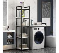 Adjustable MultiLayer Washing Machine Sto RackSpaceSaving Bathroom Shelf Steel Pipe 150KGEasy Assembly Freestanding Unit for nizing Laundry Room