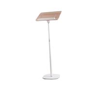 Adjustable Music Stand 50-170 cm Wooden for Bed Sofa Car Office Home School - Portable and Versatile (White 50-90 cm)