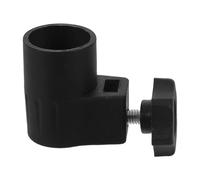 Adjustable Music Stand Clamp 2.2cm Inner Diameter Locking Fastener | Plastic Lower Mount, Black Finish, for Sheet Music Holder Tray and Pole, Rehearsals or Band Practice