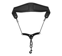 Adjustable Neck Strap Saxophone Harnesses Leathers Padded Fashion Leathers Saxophone Strap For Tenors/Alto/Sopranos Shoulder Harnesses Soft Neck Slings