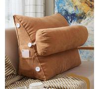 Adjustable Neck Wedge Pillow for Reading, Gaming, and TV Watching - Headboard Backrest Cushion Lumbar Support