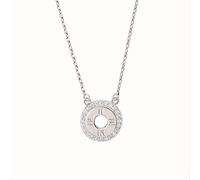 Adjustable Necklace,Creative Romantic Round Hollow Circle Shaped Adjustable Necklace,Temperament Set with Broken Diamond Collarbone Chain NecklaceNecklace for Women Men