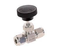 Adjustable Needle Valve O.D 3 4 6 8 10 12mm Tube Stainless Steel 304 Acid Proof Card Set Crane(3/8")