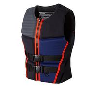 Adjustable Neoprene Life Vest for Adults, Buoyancy Aid Swim Jacket - Water Sports Safety Gear for Kayaking, Boating, Fishing, Surfing(black,XXL)