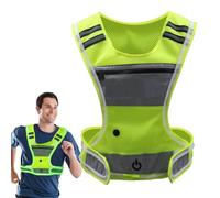 Adjustable Night Light Vest - 300g Waterproof Gear, 360 Degree Visibility Safety Harness | Dark City Sidewalk, Suburban Bike Lane, Off Road Hiking Trail, Early Morning Dog Walk, Construction Site