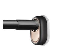 Adjustable No-Drill Tension Rod 420-490cm (13.78-16.08 ft) - Easy Install Black Shower & Window Curtain Rod for Closets, Bathrooms, Home Decor & Storage Solutions