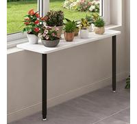 Adjustable No-Drill Window Sill Extender Plate Plant Shelf - Multi-Color, Black 25cm/9.8" & 100cm/39.4" - Ideal Indoor Garden Shelf for Plant Lovers