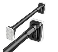 Adjustable No Drl Shower Curt Rod 240 310 cm Stless Steel coping Ra Extendable 70 120 cm & 150 220 cm Ideal for Bathroom & Closet (Black)