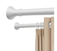 Adjustable NoDrill Shower Curtain Rod Telescopic Stainless Steel Bath Curtain Bar for Bathroom Kitchen & Garden 310400cm Easy Installation