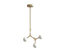 Adjustable Nordic Chandelier 6 Lights Sputnik Mid Century Pendant Lighting Iron Ceiling Light Fixture for Kitchen Dining Room Living Room,Black,8 Lights