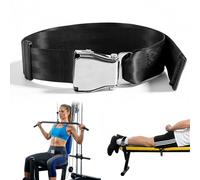 Adjustable Nordic Curl Strap,Belt Squat Collar For Nordic Hamstring Curl on Bench,Bodyweight Training at Home or Gym(43in)