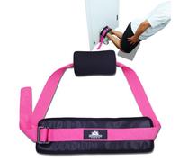 Adjustable Nordic Hamstring Curl Strap with Large Door Anchor and Neoprene Padding - Multi-Functional Exercise Strap for Door and Bench, Ideal for Nordic Curls, Sit-Ups, Strength Building, and Core