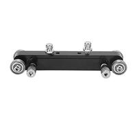 Adjustable Nut Bridge Sander, Luthier Sanding Tool for Guitar and Bass, Aluminum Alloy Saddle Grinding Tool with Precision Adjustment Screws for Bone Plastic Composite (Black)