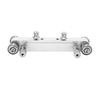 Adjustable Nut Bridge Sander, Luthier Sanding Tool for Guitar and Bass, Precision Saddle Grinding Tool with Aluminum Alloy Body and Steel Bearings for Bone Plastic (Silver)