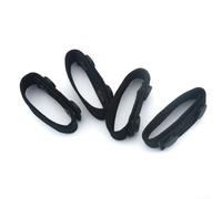 Adjustable Nylon Belt Keeper for & Security Belts - 4-Pack, Fits 2 to 2.25 Inch Width, Double-Snap Fastening, Wear-Resistant Webbing with Reinforced