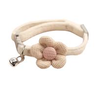 Adjustable Nylon Cat Safety Collar With Cute Flowers With Bell For Chihuahua Pug Poodle Yorkshire Terrier,B,1.5X3CM