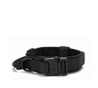 Adjustable Nylon Dog Collar Military Tactical Labrador Retrievers Shepherds Bulldogs Greyhounds Training Hunting Collar,Black,XL 50-60CM