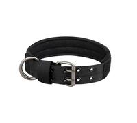 Adjustable Nylon Dog Collar Military Tactical Outdoor Training Labrador Retrievers Sheepdogs Bulldogs Poodles Collar,black,XL