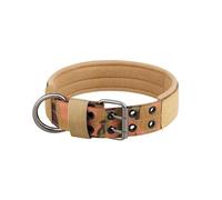 Adjustable Nylon Dog Collar Military Tactical Outdoor Training Labrador Retrievers Sheepdogs Bulldogs Poodles Collar,A,M