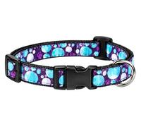 Adjustable Nylon Dog Collar XS 3/8in 6-9in Blue Red White | Standard Collar, Extra Small Size, Adjustable Fit, Nylon Material, Multiple Colours