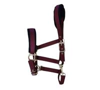 Adjustable Nylon Horse Halter, Equine Working Hunter Bridle With Satin Hardware Multicolor 135-165 cm(Purple)