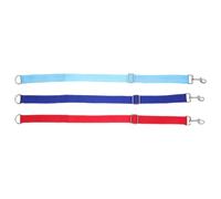 Adjustable Nylon Horse Water Bucket Straps (3pcs) - Quick-Install Hanging Ropes for Barns, Stalls, Outdoor Feeding - Red, Blue, Sky Blue