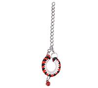 Adjustable Nylon Leather Pet Collar Small Size, Yellow and Orange, Pack of 5 - Soft Durable Material, Adjustable Fit for Small Pets, Comfortable Daily Wear (Red Black)