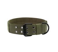 Adjustable Nylon Pet Dogs Collar, Quick Release Wear-resistant Pets Collars Dog Accessories(M-green collar)