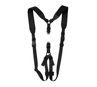 Adjustable Nylon Rifle Shotgun Sling Backpack-Style Shoulder Harness | Padded Dual-Shoulder Nylon Straps, Tactical Gun Belt, Adjustable Fit, Anti-Slip Backing, Quick-Release Swivels